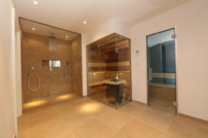 Ruku manufaktur Sauna einbau mit Dusche RUKU Schweiz Offizielle Vertretung RR Variationen GmbH RRV