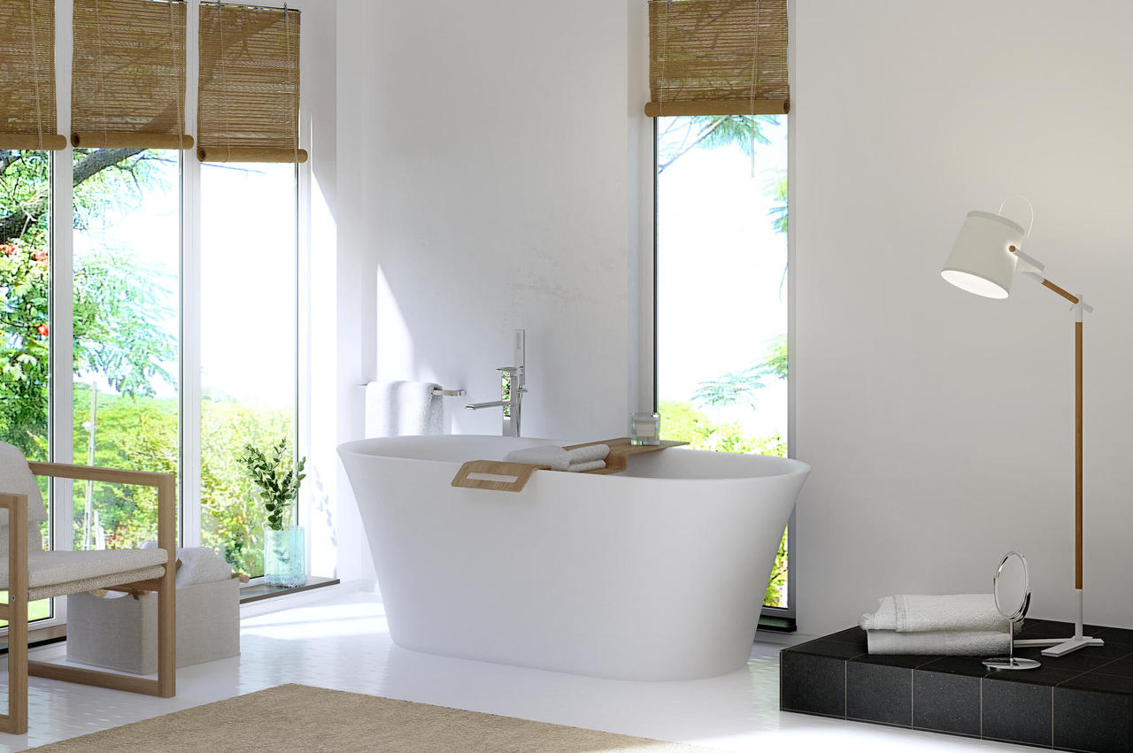 Balteco Steinbadewanne freistehend Balteco fiore einbau RR Variationen GmbH RRV